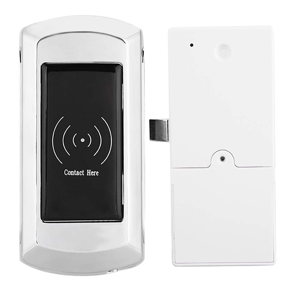 Drawer Lock, Zinc Alloy Smart Electronic Cabinet Lock with Access Card for Home/Hotel/Office
