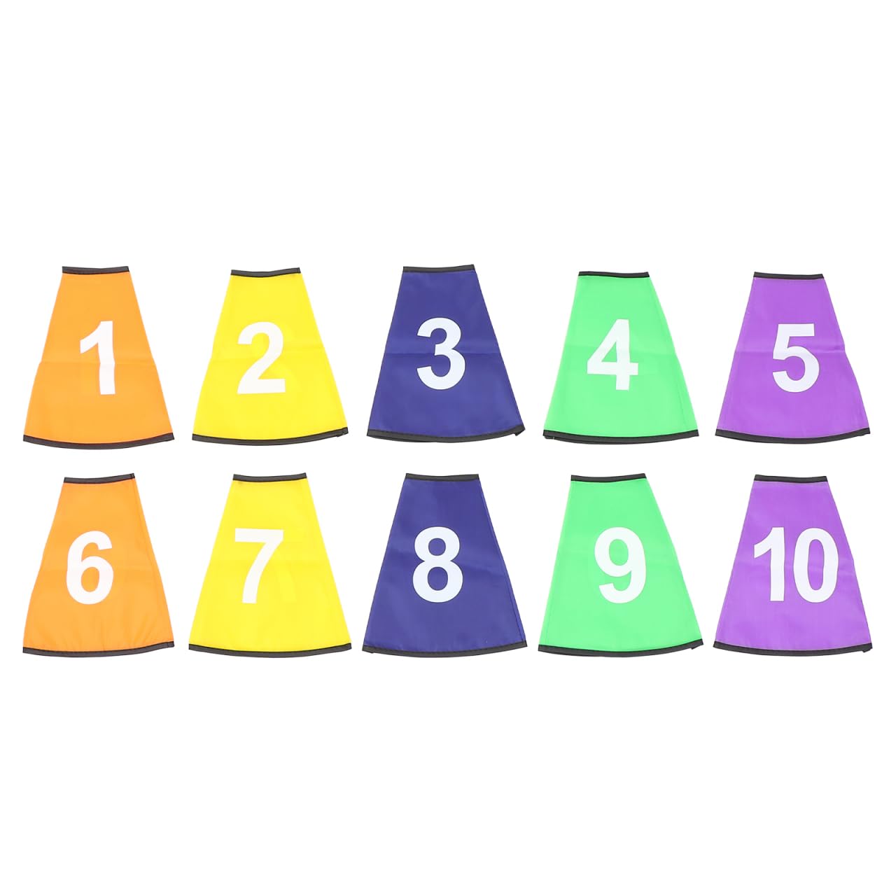 10pcs Logo Bucket Protective Sleeve Training Marker Cones Colorful Rugs Cones for Soccer Practice Logo Bucket Cover Safety Cone Number Covers Sports Child Escalator Polyester Cloth