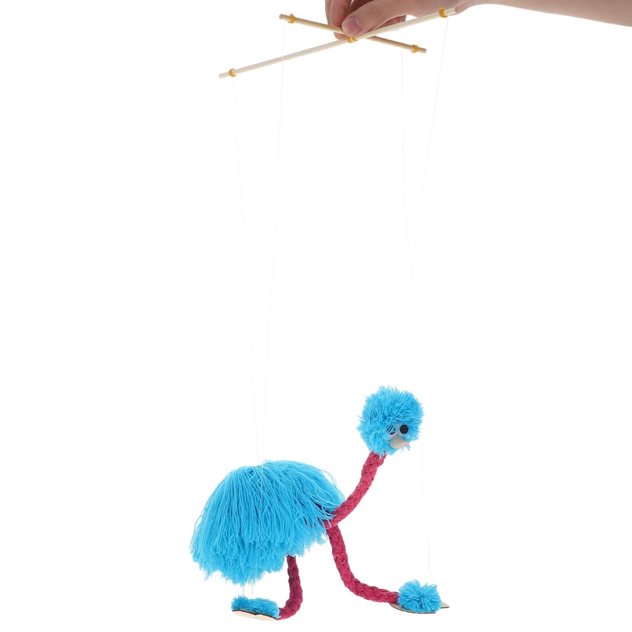 Kisangel Ostrich Marionette String Puppet Marionette Puppet Stuffies Plush Ostrich on Strings Kids s Clown Toy for Kids Adults