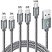 CLEEFUN USB C Cable, USB to USB C Cable Braided, [5 Pack, 3/3/6/6/10 ft] Type C Charger Fast Charging Cable for iPhone 16 15 Pro Max/Pro/Plus, for Samsung Galaxy S25 S24 S23 S22 S21 S20 S10, Pixel