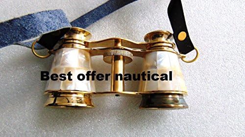 Marine Brass Binocular with Antique Finish Spy Glass with Belt