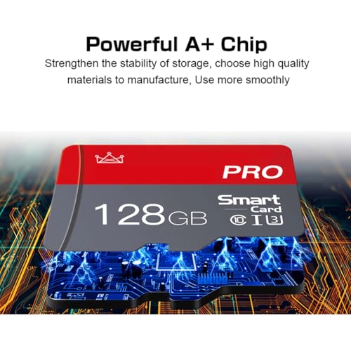128GB Micro Memory Card Class 10 Memory Cards Mini TF Card with Adapter for Smartphones/Tablet/Drone/Game Console(2-Pack)