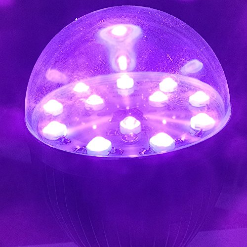 QUANS E26 12W UV Ultra Violet LED Bulb for Curing Glue, Blacklight, Fishing Aquarium, Resin Cure 3D Printer, Party Supplies, Glow in The Dark Special Effects, 180 Degree Clear Cover A25 - Thumbnail 5