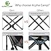 ALPHA CAMP Oversized Camping Folding Chair Heavy Duty Support 450 LBS Oversized Steel Frame Collapsible Padded Arm Chair with Cup Holder Quad Lumbar Back Chair Portable for Outdoorthumb 3