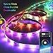 4-FQ Dreamcolor Led Strip Lights Music Bluetooth 10m 32.8ft Multicolor Chasing Effect 300 LEDs Lights Strip Smart Phone APP Control Strip Lights Power Supply Flexible Rainbow Rope Lights Kit Home