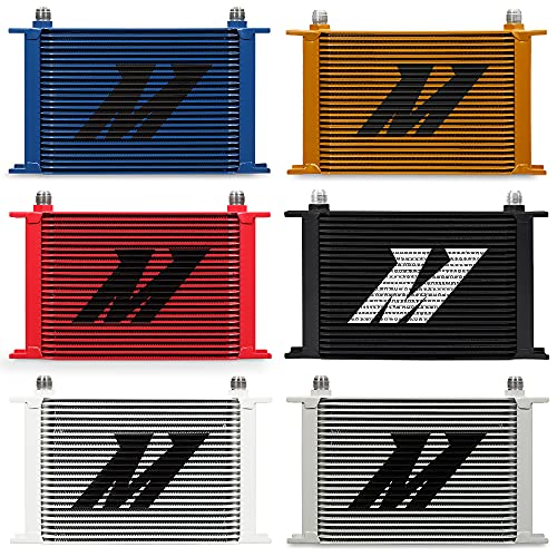 Mishimoto MMOC-25RD Universal 25-Row Oil Cooler, Red