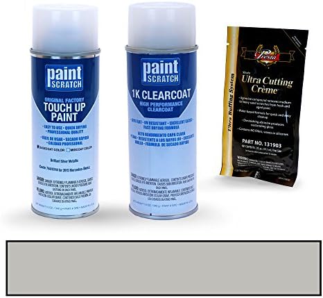 2015 Mercedes-Benz Sprinter Brilliant Silver Metallic 744/9744 Touch Up Paint Spray Can Kit by PaintScratch - Original Factory OEM Automotive Paint - Color Match Guaranteed
