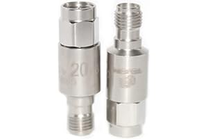 UU TOJOIN TOJOIN SMA Male to Female Attenuator/Coaxial RF Attenuator, DC to 8GHz, 50Ohm, 2W, 20dB, SMA 8G Attenuator 2PCS