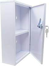AuraHome Secure Medical Storage Lockable Cabinet White Wall Mounted First Aid view 5