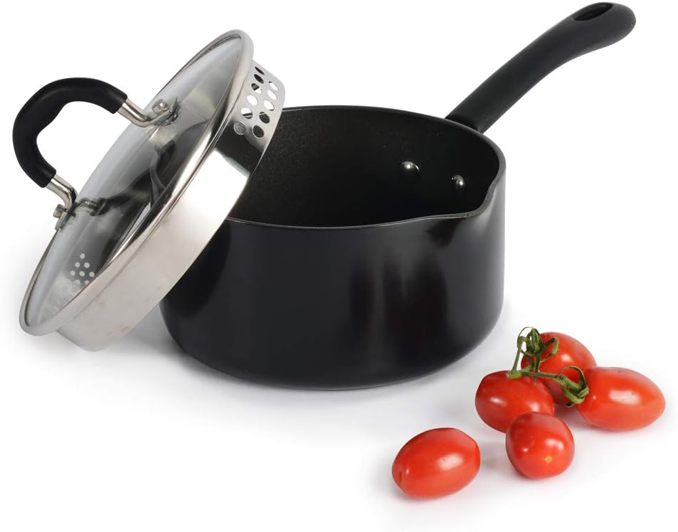 ProCook Gourmet NonStick Induction Saucepan with Lid 16cm 1.6L