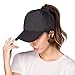 Criss Cross Hat Washed Distressed Baseball Cap Ponytail Hat High Messy Bun Ponycap for Women