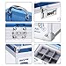 AZDENT Combination Lock Box for Medication Compartments Medicine Storage Box First Aid Box Blue