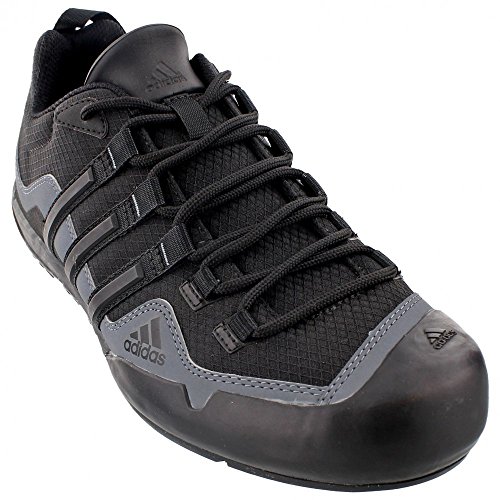 UPC 887373601535, Adidas Outdoor Terrex Swift Solo Approach Shoe - Men&#39;s Black/Black/Lead 10.5