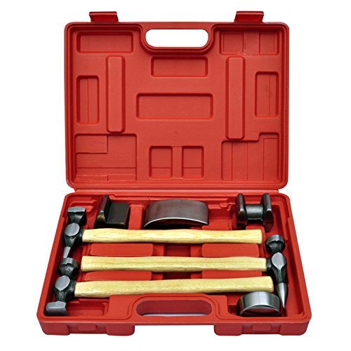 Click Here to See More Images Beater Panel - Generic 7pc Car Auto Bodywork Body Beating Beater Panel Dent Repair Tool Kit Hammer Set