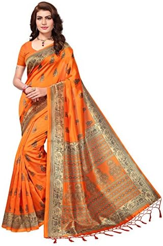 ANNI DESIGNER Women Silk Saree with Blouse Piece ANNI DESIGNER Women Silk Saree with Blouse Piece