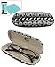 JAVOedge Black Elephant Fabric Print Eyeglass Case