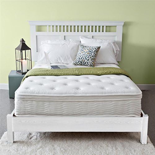 Priage Spring 12" Euro Box Top Mattress, Twin, White