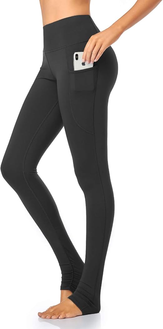 FIRST WAY Women's Goddess Extra Long Yoga Leggings with