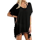 Yincro Women Chiffon Tassel Swimsuit Cover Up Beach Coverups for Swimwear