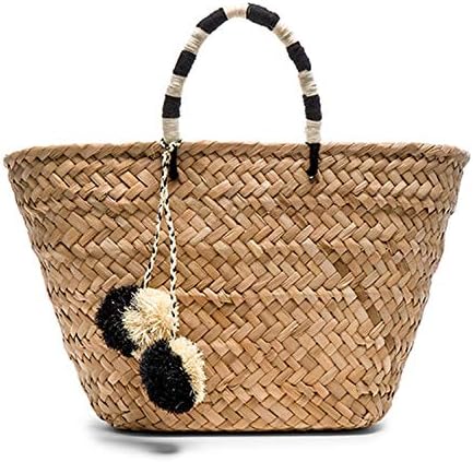 Beach bag straw totes bag summer bags letter flower women Flora handbag braided Gift