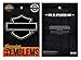Harley-Davidson Genuine Blank Bar & Shield Frayed Emblem Patch, 4 x 3 inches