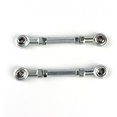 2pcs M8 100mm Inner Outer Steering Tie Rod End Lower Upper Ball Joint Adjustable Sway Bar Assembly for Electric ATV Quad Go Kart