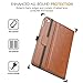MoKo Case Fit iPad 9.7 5th/6th Generation - Slim Folding Stand Folio Cover Case Fit Apple iPad 9.7 Inch 2018/2017 with Document Card Slots, Multiple Viewing Angles, Brown
