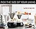 Apace Living Pour Over Coffee Maker Set w/Coffee Scoop and Cork Lid - Elegant Coffee Dripper Pot w/Glass Carafe & Permanent Stainless Steel Filter (400 ml / 13.5 oz)