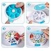 Upgraded Pill Box Round for Travel, Opret Small Pill Case Organizer 7 Day Weekly Daily Once a Day with 7 Compartment for Purse Pocket Handbag(Blue)