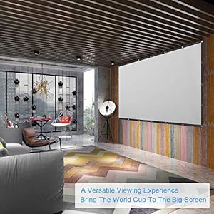 OWLENZ Beamer Leinwand Tragbar 120 Zoll 16:9 HD Heimkino Einfache
