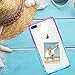 SALAWAT for iPhone 7 Plus Case, Clear iPhone 8 Plus Case Cute Anti Scratch Slim Phone Case Cover Reinforced TPU Bumper Shock Absorption Protective Case for iPhone 7/8 Plus (Blue Purple)