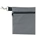 BuyAgain Golf Tee Pouch, 5.62 X 6.87 Inch Professional Zipper Golf Tee/Ball Pouch Bag with Metal Lobster Claw Clip.