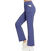 baleaf Women's Fleece Lined Pants Yoga Pants Warm Thermal Winter High Waisted Straight Leg Leggings with 6 Pockets
