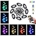 ROCCS 8 LED RGB Rock Pod Lights - UTV SUV ATV Underglow Neon LED Light Kit - Underbody Tail Glow Lamp Kit for Off Road Van Truck Vehicle