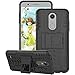 LG K30 Case, LG Premier Pro LTE Case, LG K10 2018 Case, GSDCB Air Cushion Shockproof Phone Protective Case with Kickstand Hard PC Back Cover and Soft TPU Dual Layer for Women Men Girl Kid Boy (Black)