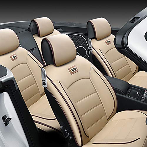 image for Eapmic 11Pcs Deluxe PU Leather Auto Car Seat Covers Cushions Front Rea