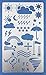 Aleks Melnyk No.14 Metal Journal Stencil, Weather Forecast, Rain Drop, Umbrella, Stainless Steel Stencil 1 PCS, Template Craft Wood Burning, Patterns, Pyrography, Engraving, Symbols, Bullet Journaling