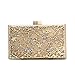 Evening Clutch Purse with Bling Diamond Gold Sparkling Evening Bag Night Purse Handbag for Women Wedding Prom Party