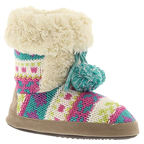 MUK LUKS Women's Jewel Candy Coated Slipper Boot,Blue Curaco,US XL M