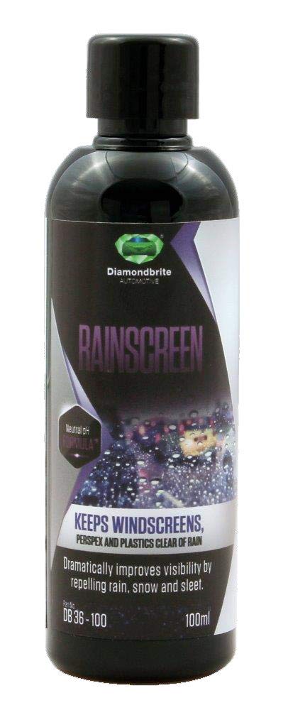 Diamondbrite Rainscreen Rain Repellent - Non-Stick Coating Cleaning Product - Windscreen Protector - 100 ml - dB 36-100