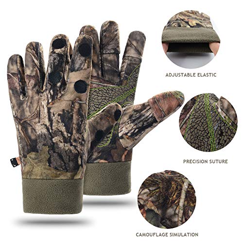 Camouflage Hunting Gloves Fingerless Camo Archery Hunting Accessories