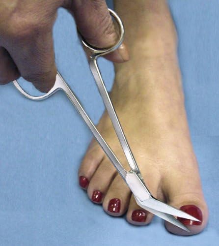 Extra LONG Handled Angled Toe Nail Chiropody Scissors - Cut your nails effortlessly!