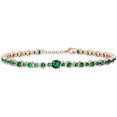 KUNSIR Slider Charm Cubic Zirconia Bracelet in 925 Sterling Silver, Mother's Day Bracelets…