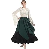 NSPSTT Women Medieval Costume Renaissance Dress Women Victorian Ball Gown Gothic Pirate Costume