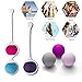 Tivinity Kegel Balls Ben Wa Weights Exercise Kit For Pelvic Floor Tightening , Post Pregnancy Recovery - Set of 6 Premium Silicone For Women Beginners