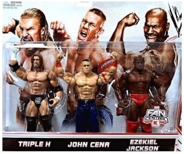 Mattel WWE Wrestling Exclusive Action Figure 3Pack Triple H, John Cena Ezekiel Jackson by Mattel