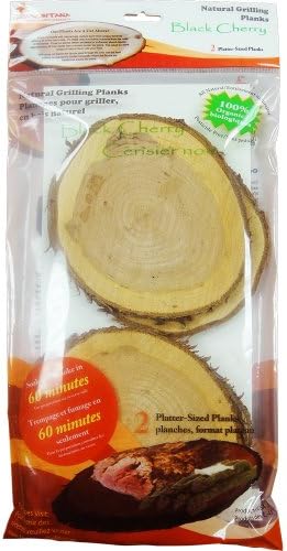 Black Cherry Natural Cross Cut Single Serving Grilling Planks - SSP57-BC
