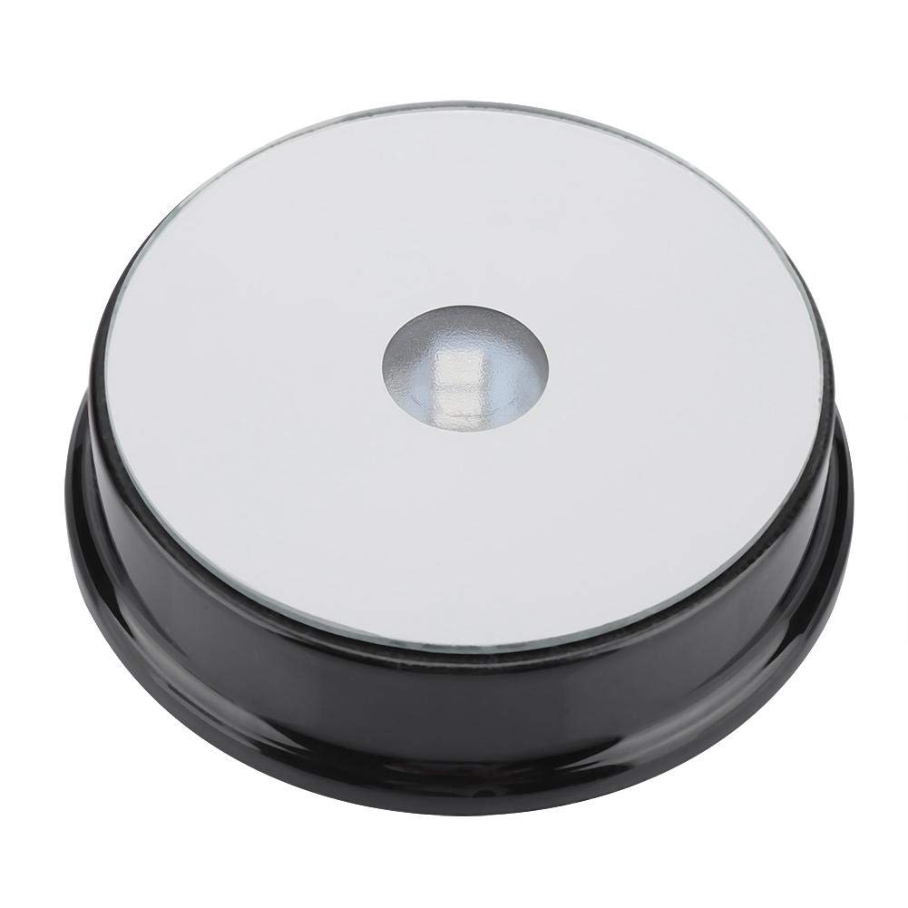 Multicolor 7 LED Lights Display Base Stand with Mirror Top for Crystal Glass Base Stand Art Decors