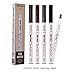Tattoo Eyebrow Pen Waterproof Ink Gel Tint with Four Tips, Long Lasting Smudge-Proof Natural Hair-Like Defined Brows All Day (Chestnut)