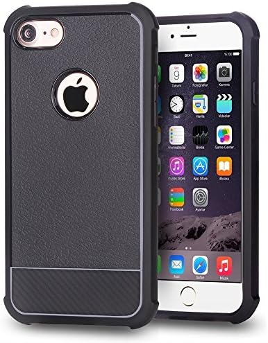 iPhone 7 Case, Moze [Soft Armor] Resilient Tpu [Air Cushion] Ultimate protection from drops and impacts for iPhone 7 - Black